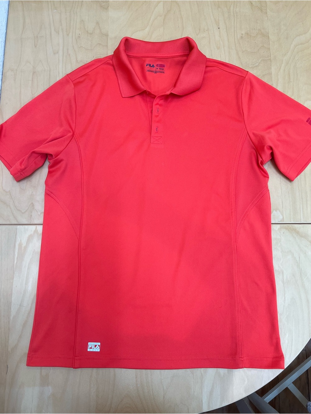 Fila Men's Golf Coral-Red Athletic Polo